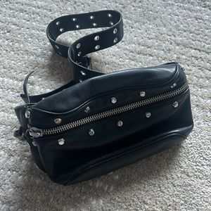 Leather All Saints Fanny Pack Cross Body